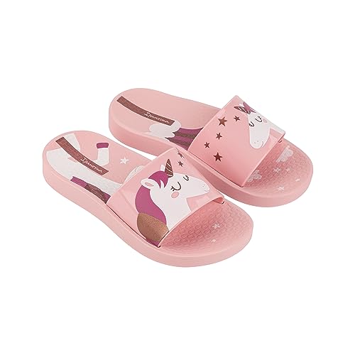 Ipanema Urban V Slide Kids Sandalias deslizantes unisex para niños, Rosa Rosa Blanco, 33/34 EU