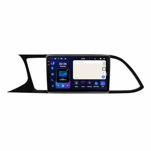 Radio Coche con Bluetooth y Mirror Link para Seat Leon 3 con ecualizador de sonido avanzado
