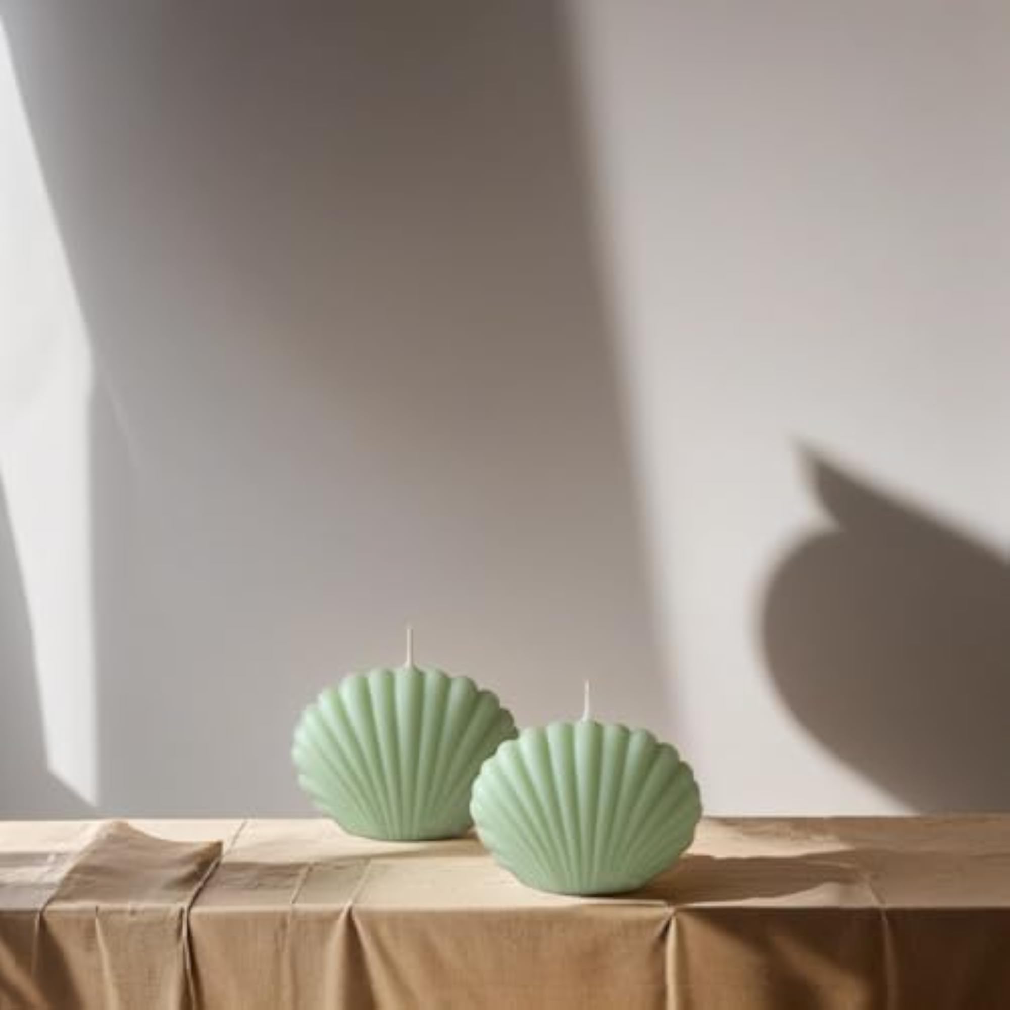 Sea Shell Design Scented Soy Wax Candles, Handmade Gift