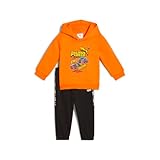 PUMA Unisex-Child HOT WHEELS MINICATS Sweatshirt & Pants Set, puma black AH25, 4T