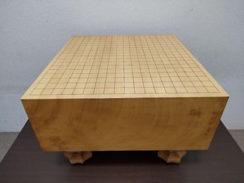 本榧 碁盤 5寸 脚付き へそ 榧 囲碁盤 国産本榧足付将棋盤 6寸9分（天地柾） sa60036 | 前川榧碁盤店