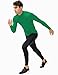 SPVISE Kelly Green Mock Turtleneck Men's Compression Shirts Long Sleeve Workout Undershirt Athletic Base Layer Running Tops