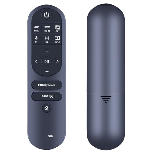 Image of GWVEE Replacement Remote Control for ULTIMEA NOVA S70 Compatible with 3.1.2 Channel Dolby Atmos Sound Bars Home Theater Systems