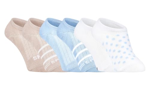 Image of Sperry Women's 6-Pack No Show Socks | Invisible Low Cut Liner, Moisture-Wicking, Non-Slip, Lightweight, Ideal for Sneakers