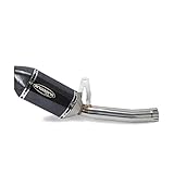 Motorcycle exhaust slip on link middle pipe Compatible with YAMAHA MT-09 FZ-09 Not Tracer 2014-2021