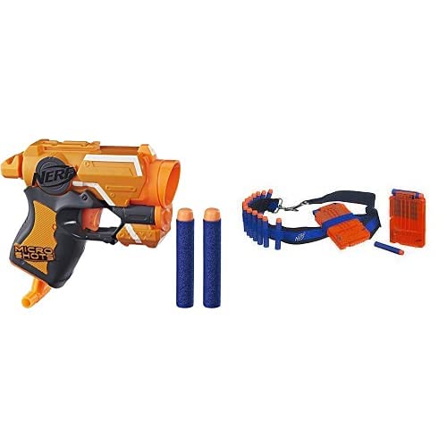 Image of Nerf Micro Shots N-Strike Elite Fire Strike with Official Elite Bandolier Kit, Ages 8 and Up