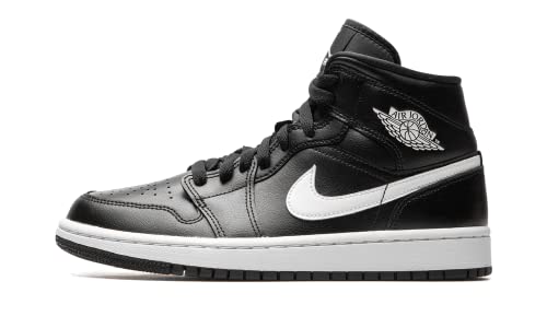 Jordan Womens WMNS Air Jordan 1 Mid DV0991 001 - Size 10W Black/White-Black