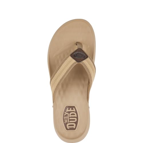 Image of HEYDUDE Men's Myers Flip Classic Sandal | Lightweight Flexible Outsole | Travel Ready Flip Flop