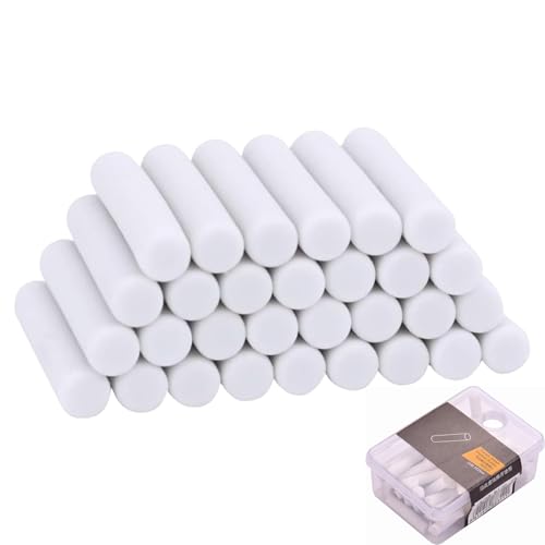 50Pcs White Rubber Erase Refill Eraser with Erasers 5 * 25mm Mechanical Pencil Eraser Refills Erasers Suitable for School/Office