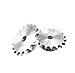 Carbon Steel Motor spur Gear 15-30Tooth 04C Industrial Chain Wheel Gear Stainless Steel Bore 6/8mm(26 Teeth (Bore 8mm))