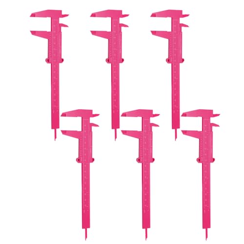 6 PCS Vernier Caliper͈0-150mmc[ItBXpiWG[ɓKc[ItBXpi