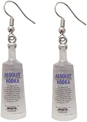 ROSTIVO Weird Earrings for Women Cute Vodka Bottle Earrings image 2