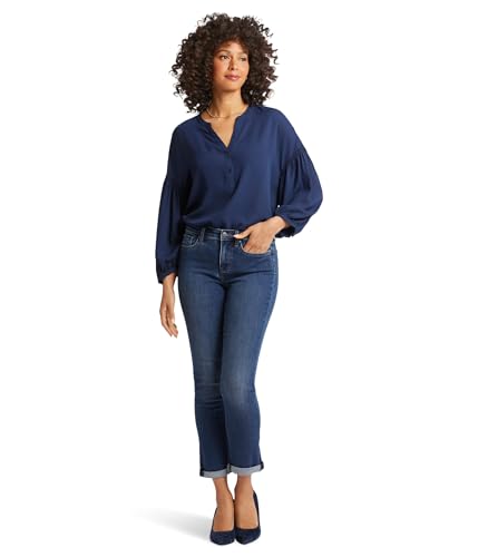 NYDJ Women's Petite Sheri Slim Ankle Jeans with Roll Cuff Wellspring