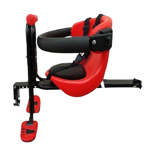 Andula幼児用 マウンテンバイク 前 チャイルドシート 子供用自転車シート フロント のせ自転車用シート マウントベビー キッズ 安全キャリアクッション 足置き場付き 長さ調節可 軽量 持ち易い 自転車 前 チャイルドシート フロント 子供のせ 持ち易