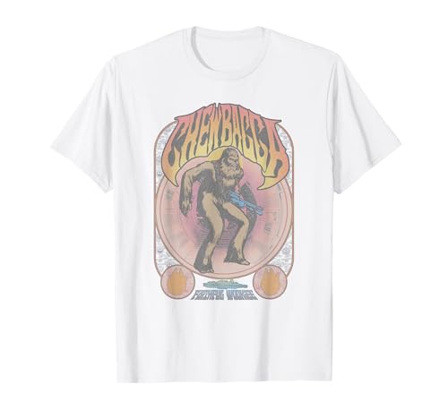 T-shirt Star Wars Chewbacca motif vintage graphique poster fidèle copilote