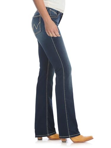 Wrangler Women's Q-Baby Mid Rise Boot Cut Ultimate Riding Jean-Discontinued2