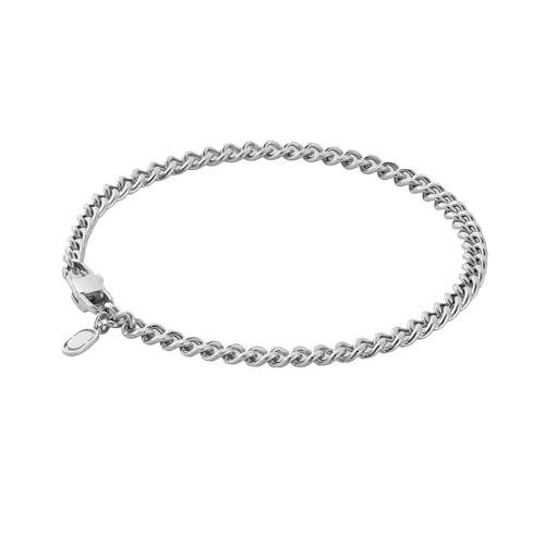 CRAFTD | Cuban Link Bracelet | Waterproof, Heat & Sweat Resistant | Gifts for Men | Men's Jewelry | Size 4MM |