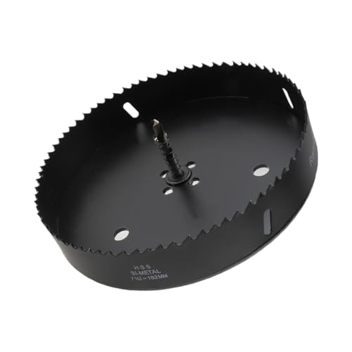 Image of Hole Saw 7-5 /32 inch /182mm Dia Hole Cutter Drill Bit Bi-Metal Hole Saw for Cutting in Woods Boards Thin Metal and Plastic