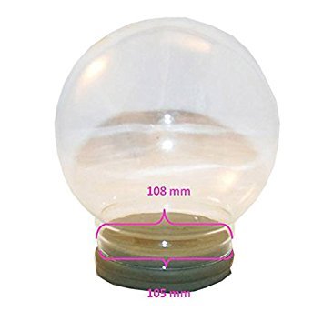 40021 150mm replacement glass/craft glass for snow globe - 150mm diameter