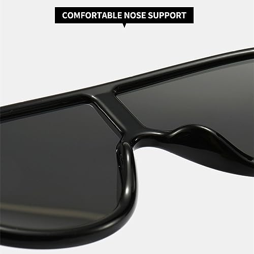 Nuevo 2025 Gafas de Sol Punk para Mujeres y Hombres Hip Hop Gafas de Sol de una Pieza UV400 Gafas