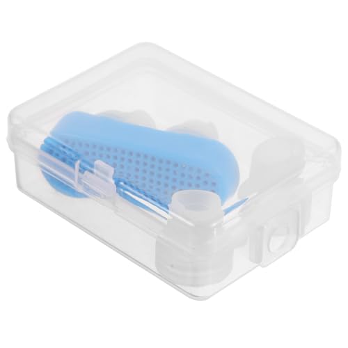 Cabilock Tapón Nasal Dispositivo Práctico de Silicona Azul para Dejar de Roncar y Anti-desgaste Activado para Dormir Mejor