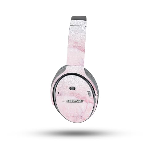Image of MightySkins Glossy Glitter Skin Compatible with Bose QuietComfort 35 II Headphones - Girly Marble Dazzle | Protective, Durable High-Gloss Glitter Finish | Easy to Apply