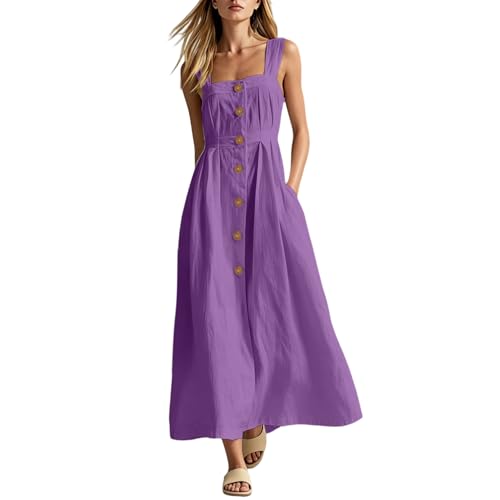 Linen Dresses for Women Summer Casual Flowy Maxi...