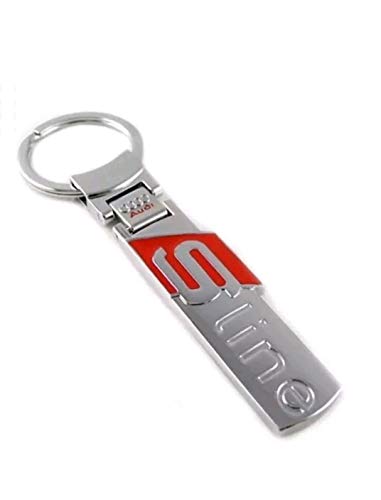 Protrex UK u00ae Chrome 'S Line' Keyring Key Chain. A1 A3 A4 A5 A6 TT Quattro Q2 Q3 Q5 Q7 Sline