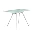 COMPUTER DESK - 28"X 48" / WHITE / 8MM TEMPERED GLASS