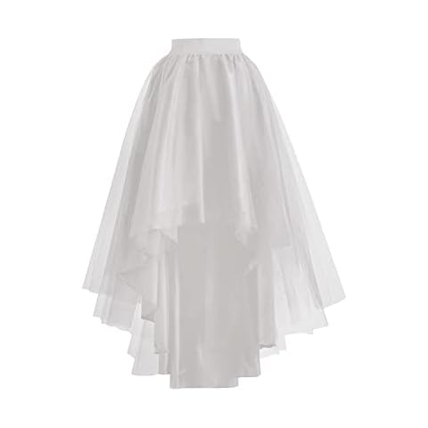 Women's High Low Tulle Skirt for Events Cover