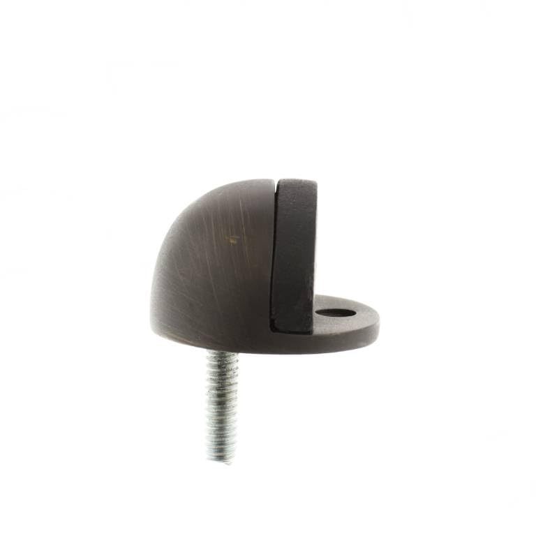 Kooples Hardware Atlantic Half-Moon Premium Floor Mounted Door Stop Heavy Duty Modern Stopper with Concealed Fixing for Residential and Commercial Doors (Urban Bronze)