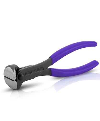 Bates- Nail Puller, 7 Inch, Royal Purple, Nail Remover Tool, Cutting Pliers, Carpenter Tools, Staple Puller, End Cutting Pliers