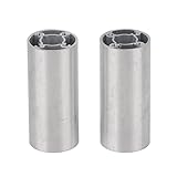 Rohr aus 6063-Aluminiumlegierung, rund, gerade, Roboterlagersitze, Außendurchmesser 32 mm, Verschleißfestigkeit, 4 M4x0,7-Gewindelöcher für einfache Installation, kompatibel mit (6103-0032-0072)