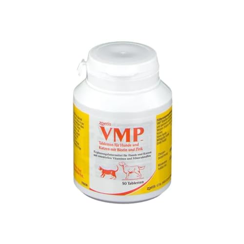 Zoetis VMP Tabletten | 3er Pack | 3 x 50 Tabletten | Für Hunde und Katzen | Ergänzungsfuttermittel mit Proteinen und Mineralstoffen | Für säugende und tragende Muttertiere