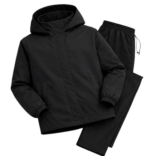 Image of Raincoat for Men Waterproof | Men Rain Jacket Hooded Windproof Lightweight | Full-Length Breathable All-Season Rain Wear | Bike Riding, Motorcycle, Cycling|M16