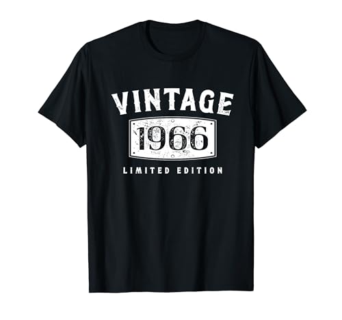 Vintage 1966 Limited Edition Birthday 1966 Birth Year Camiseta