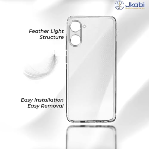 Image of Jkobi Silicone Back Cover Case for Realme 10 (Clear Shockproof Case with Camera Protection | Soft and Flexible | Transparent)