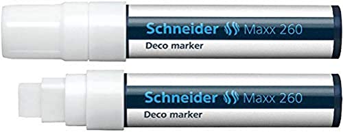Schneider Novus 126049 Deco-Marker Schneider 260, 4+7+15 mm, White