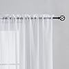Home Brilliant Net Curtains for Windows 45 Drop, Sheer Curtains White Short Woven Voile Net Curtains for Kitcken Living Room Bedroom Window Treatment, Set of 2, 54 x 45 inches #4