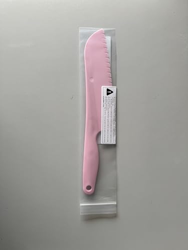 Salad Cutter for Cakes, Suitable for Cutting in Non-Stick Trays, as it Won't Scratch Surface, Plastic Salad Cutter to Prevent Tanning, Green (Pink) - Image 9