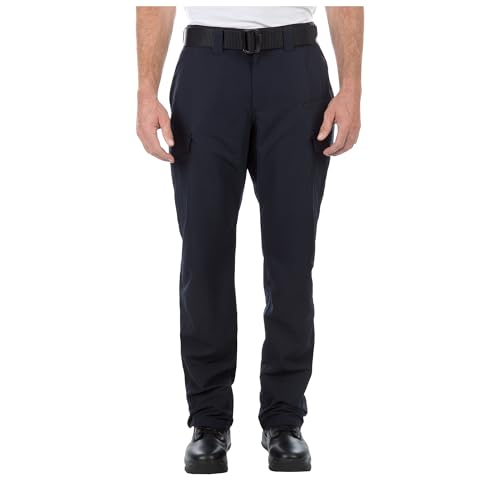 5.11 Tactical Men's Fast-Tac Cargo Pants, Lightweight Professional Ripstop Work Duty Pant, Regular Fit, Style 74439ABR, Dark Navy, 34W x 30L