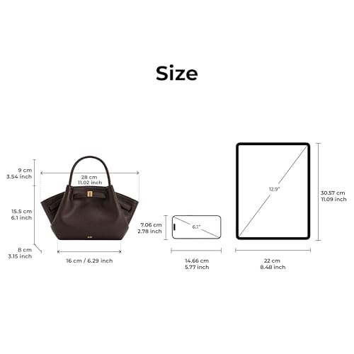 جيه دبليو بي اي اي شنطة توت صغيرة هانا للنساء - بني غامق