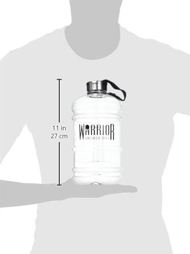 Warrior Jug 2.2 Litre Water Bottle - Keep Hydrated - Leak-Proof Stainless-Steel Screw Cap - BPA Free & Fully Recyclable - Recommended Water Intake