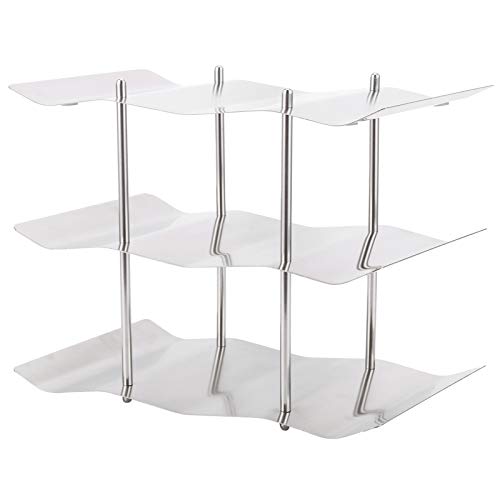 Soporte para botellas de vino 3 niveles acero inoxidable miniatura 2
