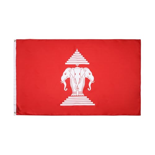 Drapeau Laos Ancien 90x60cm - Drapeau laosien 60 x 90 cm - Drapeaux - AZ FLAG