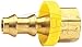 Dixon 2920406C 3/8"-24 Fem SAE Invert Flare Rigid x 1/4" Push-On Hose Barb Brass