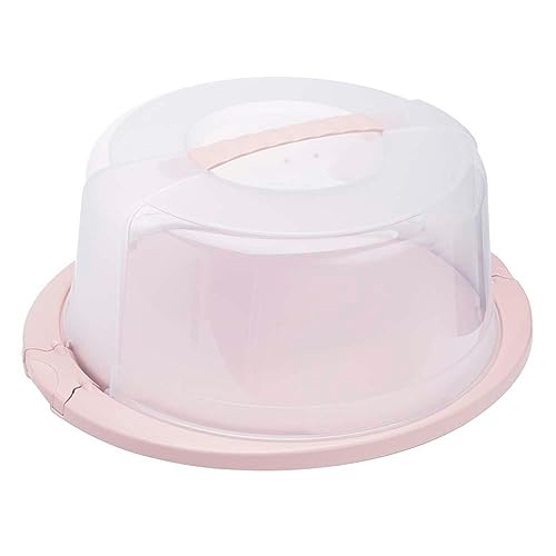 keeeper Recipiente redondo para tartas con tapa, Asa ergonómica, Fácil transporte de tartas, Ricardo, Rosa nórdico