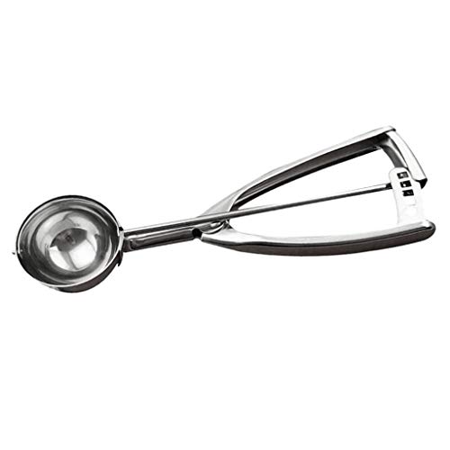 GADGETS PESADOS PARA COZINHA DE Aço Inoxidável Serenable Cupcake Melon Ice Cream, Prata, Small, 1