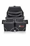 AP-Leather PRO-05, Genuine Full Grain Leather, Carpenter Pouch ,Black Pouches for Construction ,...