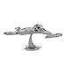 Metal Earth Puzzle 3D Nave Klingon Vor'Cha. Rompecabezas De Metal De Star Trek. Maquetas para Construir para Adultos Nivel Desafiante De 10.9 X 8.2 X 4.5 Cm